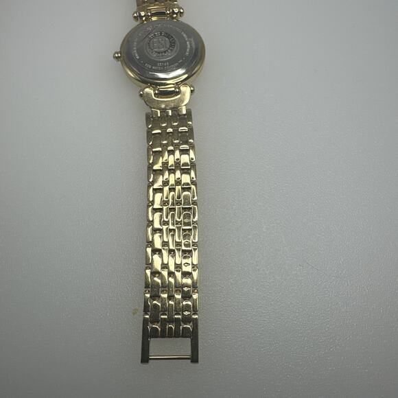 ESQ Esquire by Movado Watch Ladies Gold Tone Crystal Bezel Runs Well Elegant - Picture 8 of 11